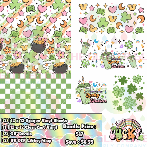 My Lucky Charm - Printed Vinyl Bundle | Printed Vinyl from The Glitter Guy