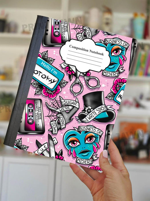 Notebook Wraps - Emo Song | from The Glitter Guy