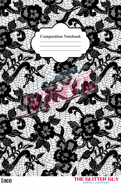 Notebook Wraps - Lace | from The Glitter Guy
