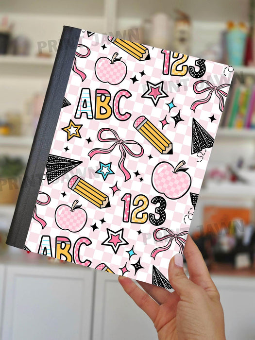 Notebook Wraps - Pink School | from The Glitter Guy