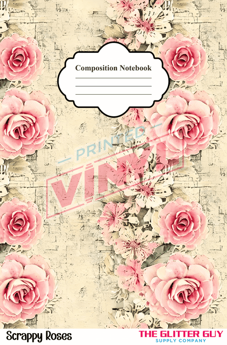 Notebook Wraps - Scrappy Roses | from The Glitter Guy