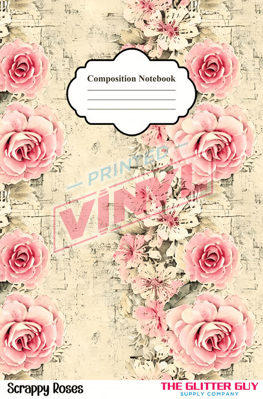 Notebook Wraps - Scrappy Roses | from The Glitter Guy