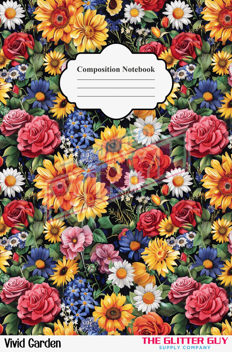Notebook Wraps - Vivid Garden | from The Glitter Guy