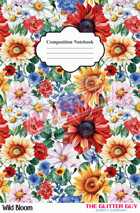 Notebook Wraps - Wild Bloom | from The Glitter Guy
