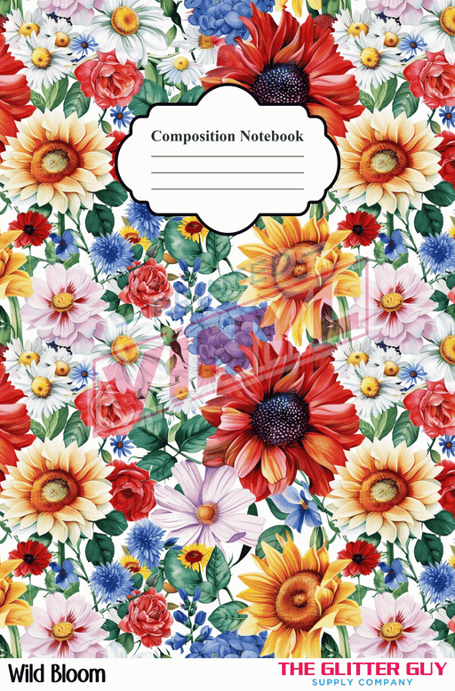 Notebook Wraps - Wild Bloom | from The Glitter Guy