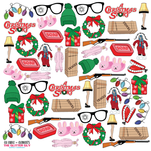 Oh Fudge Elements - Premade Gang Sheet | Gang Sheet from The Glitter Guy