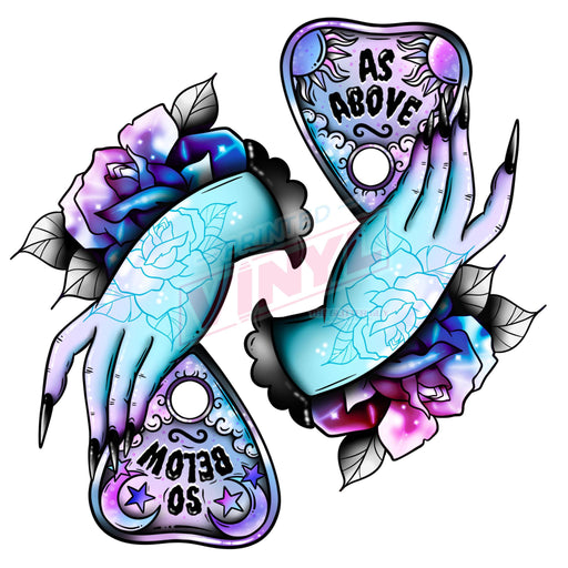 Printed Decal - Above As Below | Decals from The Glitter Guy