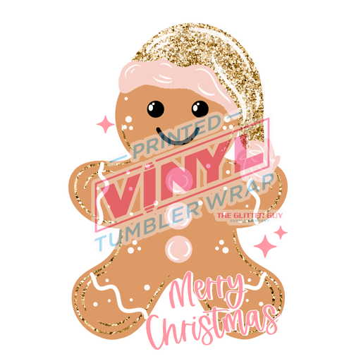 Printed Decal - Adorable Gingerbread | Decals from The Glitter Guy