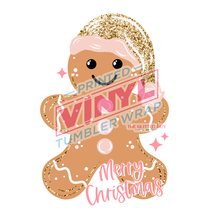 Printed Decal - Adorable Gingerbread | Decals from The Glitter Guy
