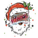 Printed Decal - Adorable Santa 574 | Decals from The Glitter Guy