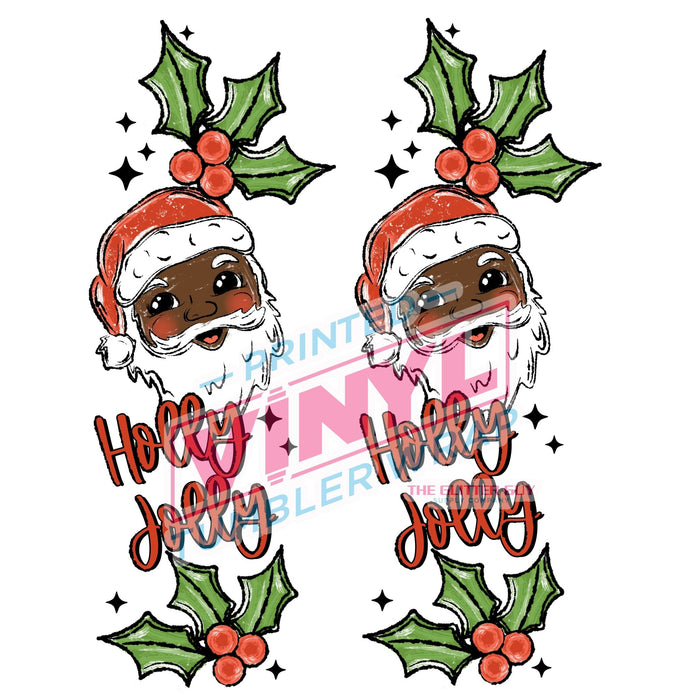 Printed Decal - Adorable Santa Accent 589 | Decals from The Glitter Guy