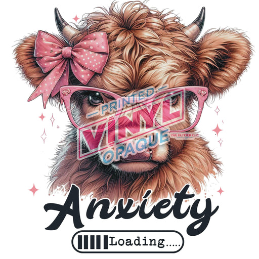 Printed Decal - Anxiety Cow | from The Glitter Guy