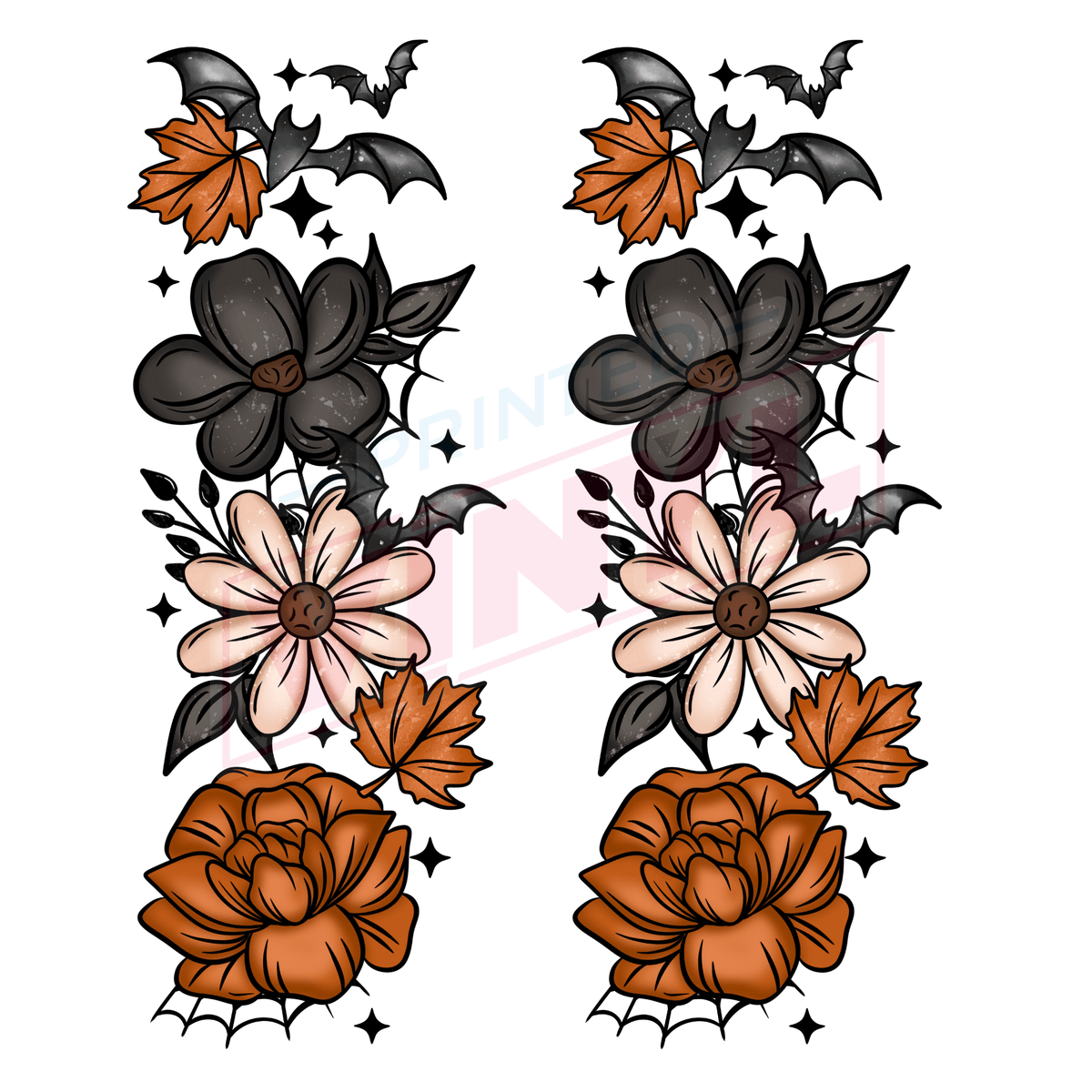 Printed Decal - Autumn Fall Bats Accent — The Glitter Guy