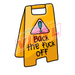 Printed Decal - Back Off | Decals from The Glitter Guy