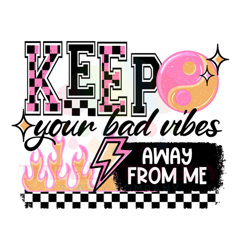 Printed Decal - Bad Vibes | Decals from The Glitter Guy