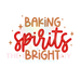 Printed Decal - Baking Spirts Bright Text | Decals from The Glitter Guy