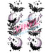 Printed Decal - Bats & Moons Accent | Decals from The Glitter Guy