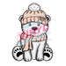 Printed Decal - Beanie Polar Bear | Decals from The Glitter Guy