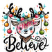 Printed Decal - Believe Deer | Decals from The Glitter Guy