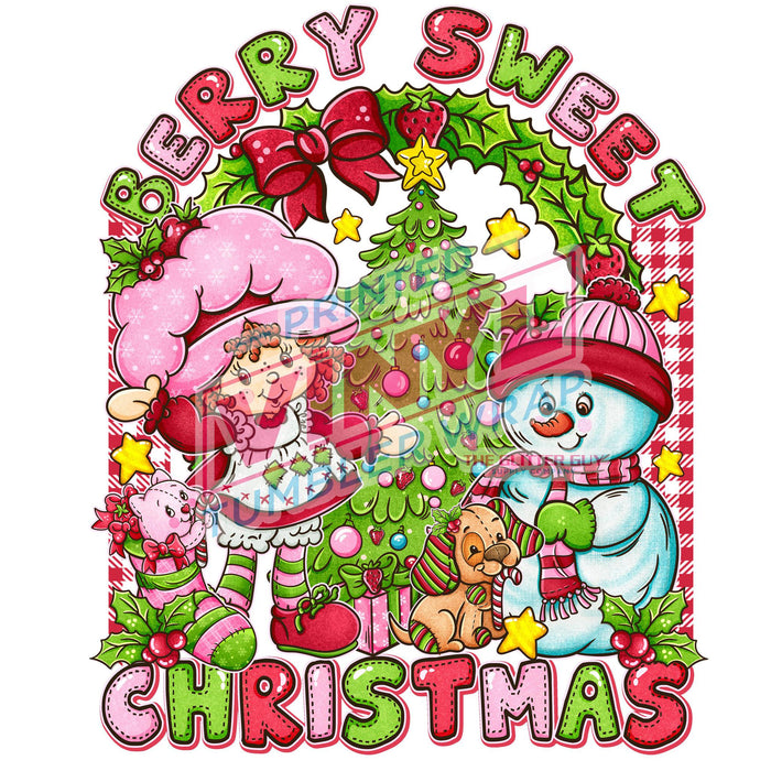 Printed Decal - Berry Christmas | Decals from The Glitter Guy