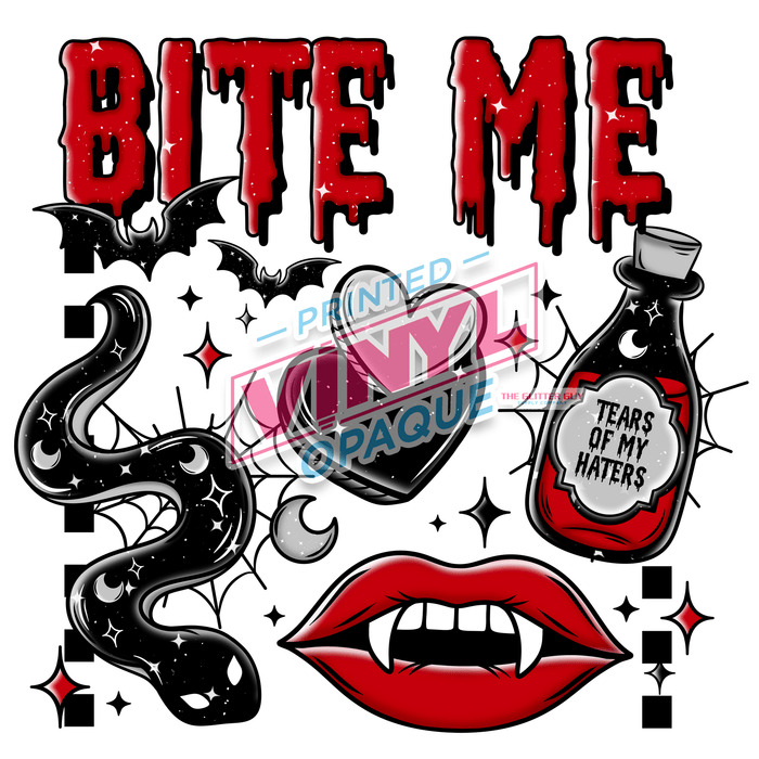 Printed Decal - Bite Me | from The Glitter Guy