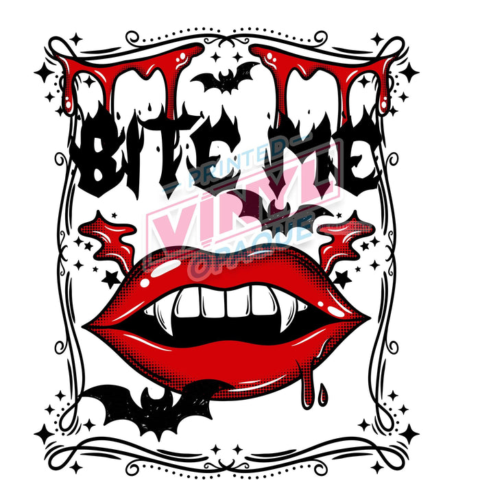 Printed Decal - Bite me Vamp | Decals from The Glitter Guy