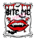 Printed Decal - Bite me Vamp | Decals from The Glitter Guy
