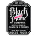 Printed Decal - Black Flame Candle | Decals from The Glitter Guy