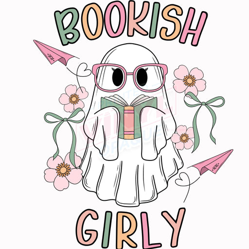 Printed Decal - Bookish Girly Ghost | from The Glitter Guy