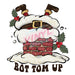 Printed Decal - Bottom Up Santa | Decals from The Glitter Guy