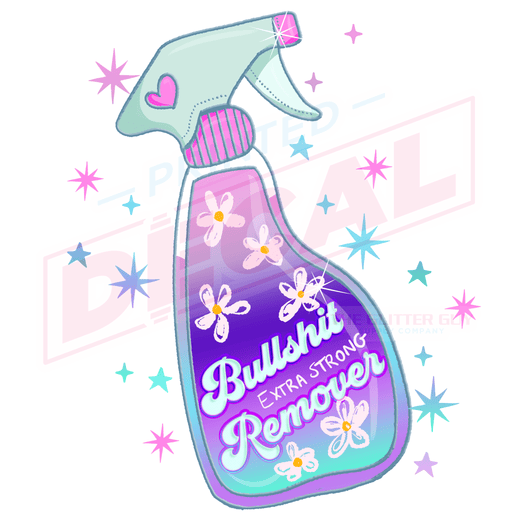 Printed Decal - Bullshit Remover | Decals from The Glitter Guy