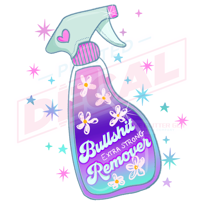Printed Decal - Bullshit Remover | Decals from The Glitter Guy