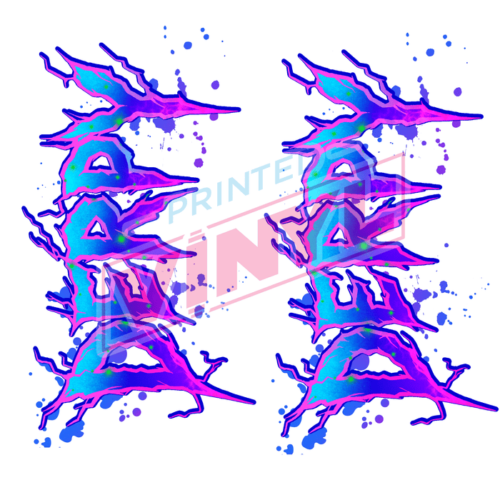 Printed Decal - Cartoon Cat Accents | Decals from The Glitter Guy