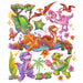 Printed Decal - Cartoon Dino Grid | Decals from The Glitter Guy