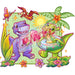 Printed Decal - Cartoon Dinos | Decals from The Glitter Guy