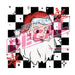 Printed Decal - Checkered Santa | from The Glitter Guy