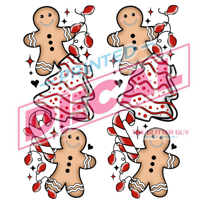 Printed Decal - Christmas Cookie Accents | from The Glitter Guy