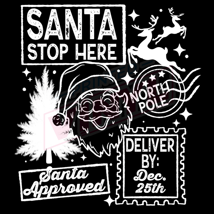 Printed Decal - Christmas Delivery White | Decals from The Glitter Guy