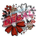 Printed Decal - Christmas Florals | Decals from The Glitter Guy