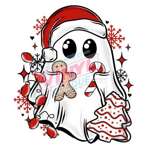 Printed Decal - Christmas Ghostie | Decals from The Glitter Guy