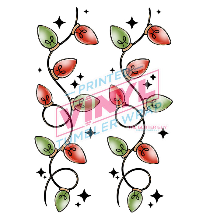Printed Decal - Christmas Lights Accents | Decals from The Glitter Guy