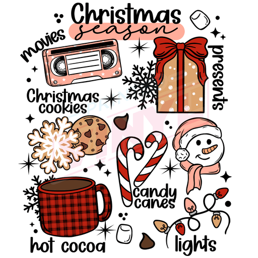 Printed Decal - Christmas Season Collage | Decals from The Glitter Guy