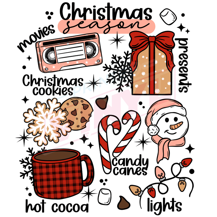 Printed Decal - Christmas Season Collage | Decals from The Glitter Guy