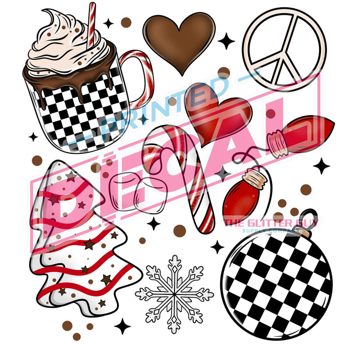 Printed Decal - Christmas Things | from The Glitter Guy