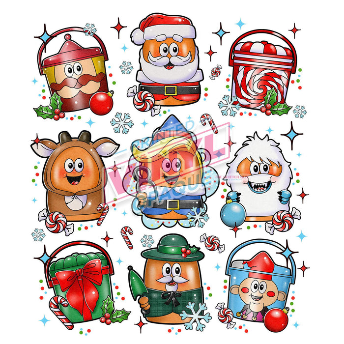 Printed Decal - Classic Christmas Nugs | from The Glitter Guy