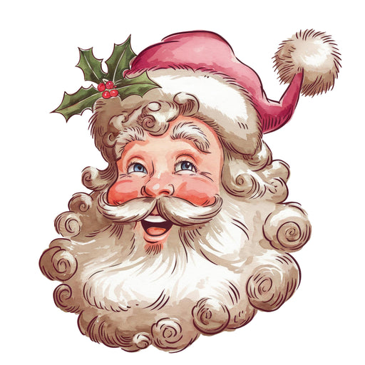 Printed Decal - Classic Santa | from The Glitter Guy