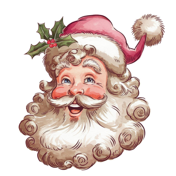 Printed Decal - Classic Santa | from The Glitter Guy