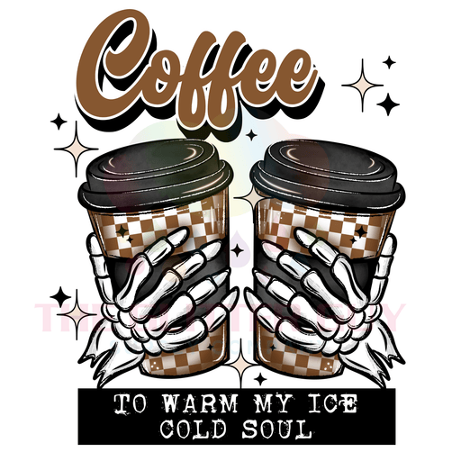 Printed Decal - Coffee Warm My Soul | Decals from The Glitter Guy