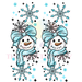 Printed Decal - Cold Snowman Blue Accent | Decals from The Glitter Guy