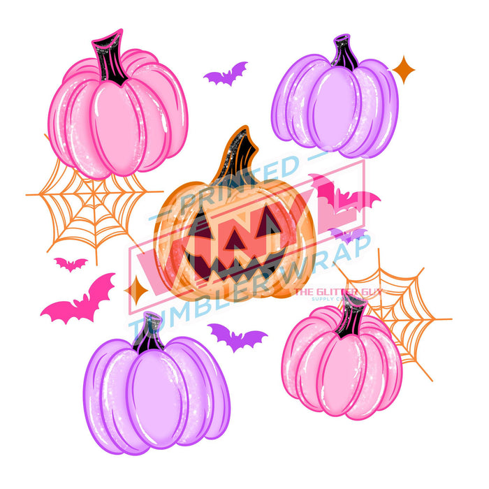 Printed Decal - Colorful Pumpkin Collage | Decals from The Glitter Guy